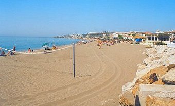 Beach games including volley ball